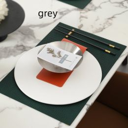 Creative Weaving Leather Placemat Waterproof