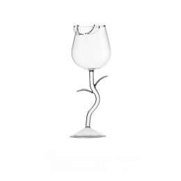 Creative Roses Red High-end Entry Lux Wine Glass Goblet Set