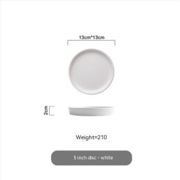 Snow Glaze Foreign Trade Ceramic Dining Plate