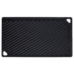 Cast Iron Striped Skillet Can Be Used On Both Sides