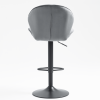 Bar Stools Set of 2 - Adjustable Barstools with Back and Footrest; Counter Height Bar Chairs for Kitchen; Pub -Grey