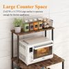 Four layer microwave oven rack, heavy duty free vertical bread rack