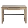 44.1"W x 20.1"D x 30.1"H Industrial Computer Desk With 1 Drawer - wood color