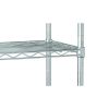 5 Tier Wire Shelf Unit, Chrome, 1750 lb Capacity