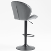 Bar Stools Set of 2 - Adjustable Barstools with Back and Footrest; Counter Height Bar Chairs for Kitchen; Pub -Grey