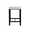 U_STYLE Dining Set; Bar Set; Dining Table with 4 Chairs; 5 Piece; with Counter and Pub Height