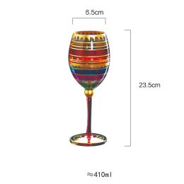 Colored Glass Wine Cup Creative Personalized Crystal Home Printing